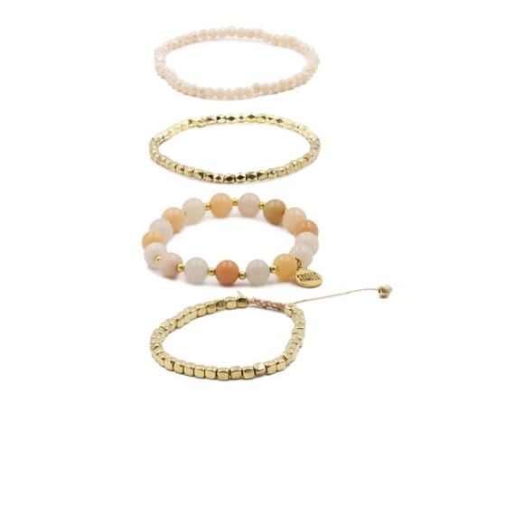 RETAIL $50 *Kinsley Armelle Stacked Collection Dawn Bracelet Set*4 Bracelets - Picture 1 of 1